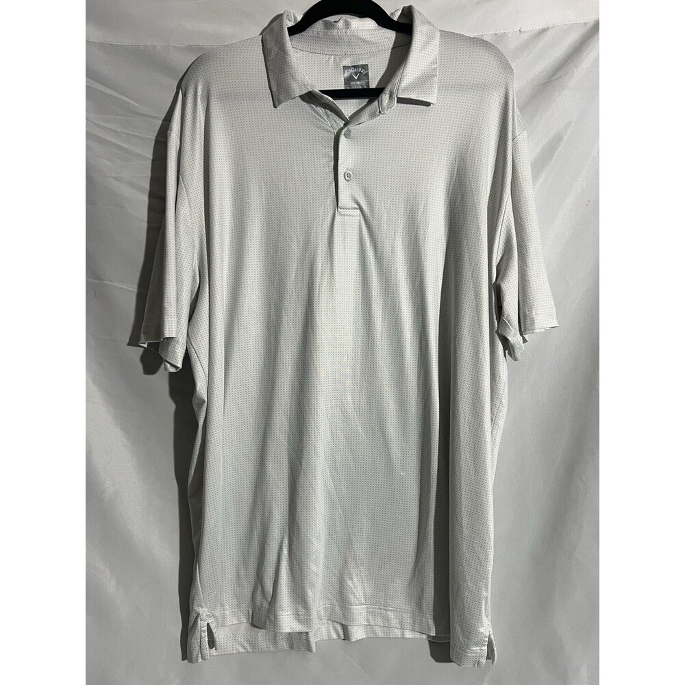 Callaway Men's Gray Golf Polo Shirt Opti Dri Performance Moisture Wicking Travel